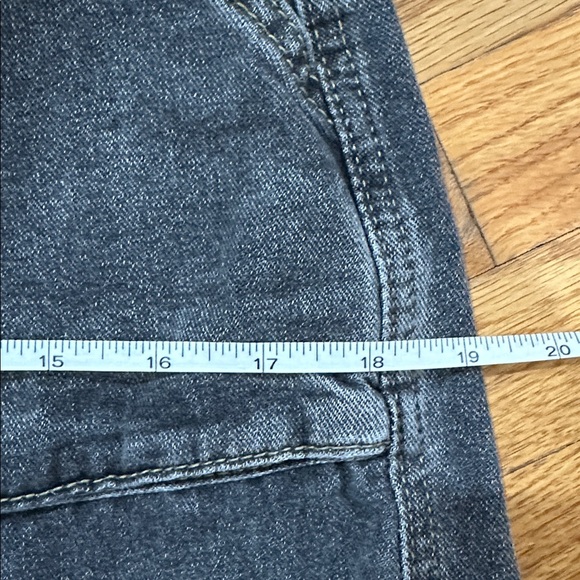 Teen Dark Gray Wide Leg Cargo Jeans Star Print XS - Picture 12 of 15